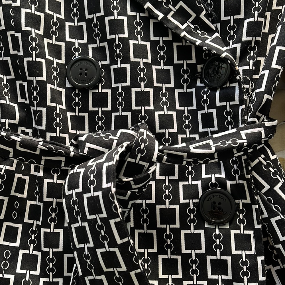 Vertigo Paris Geometric Pattern Fully Lined Belte… - image 5